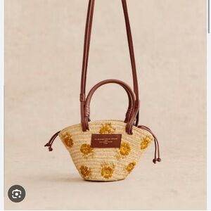 Sezane Justine Mini Basket Bag